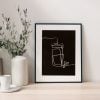 Coffee Dark - Wall Art Paper Print - Wall Art