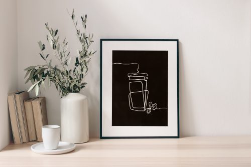 Alternative view of Coffee Dark - Wall Art Paper Print