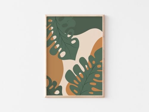 Chasing Monstera - Digital Wall Art Poster