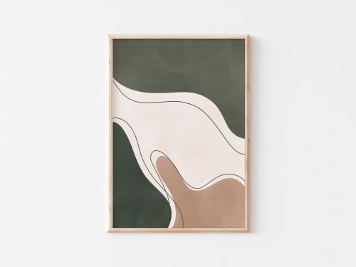 Green Wave - Digital Wall Art Poster