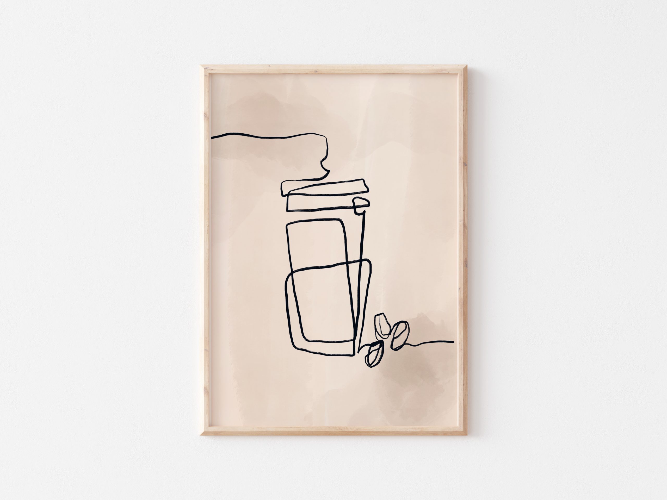 Coffee White - Wall Art Paper Print