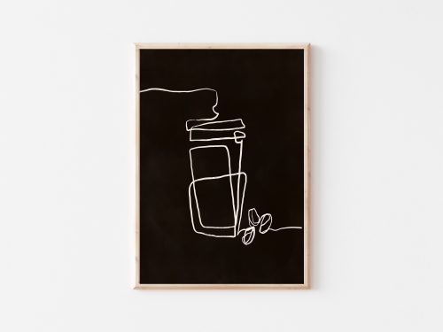 Coffee Dark - Wall Art Paper Print