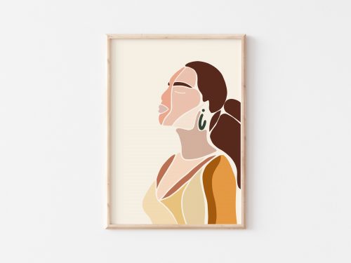 Free Woman Colors Abstract