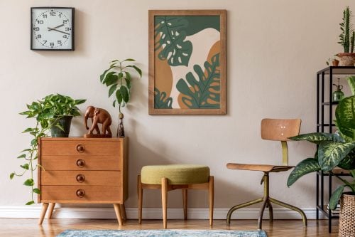 Alternative view of Chasing Monstera - Digital Wall Art Poster