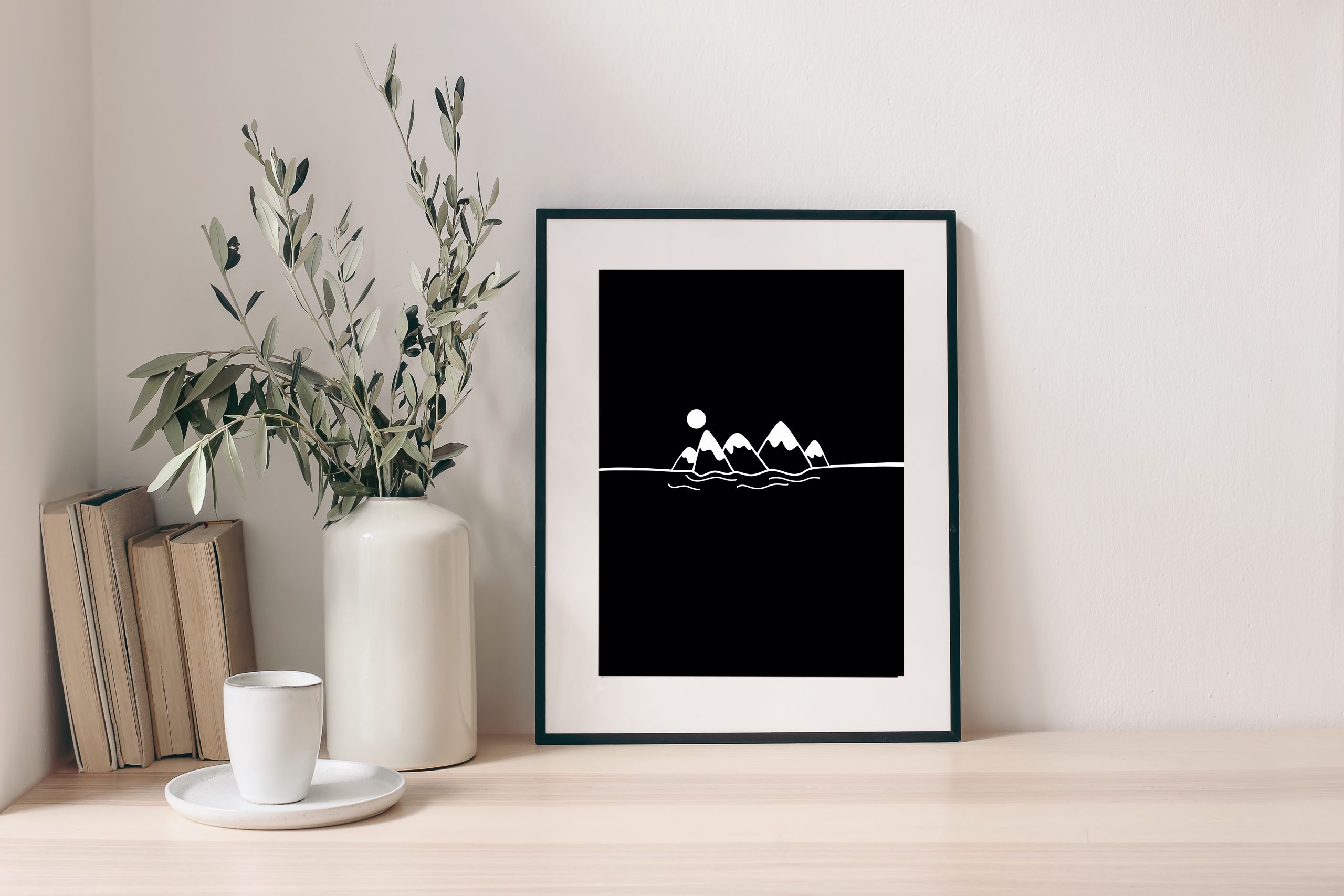 Mountain & Sea - Wall Art Paper Print - Image 2