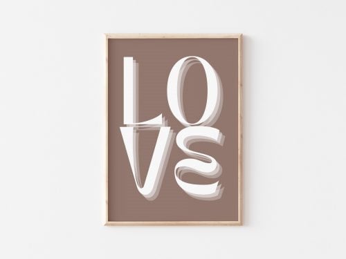 Love Minimalist - Digital Wall Art Poster